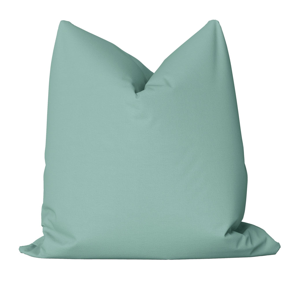 Essential Cotton Pillow Cover in Aqua - Melissa Colson