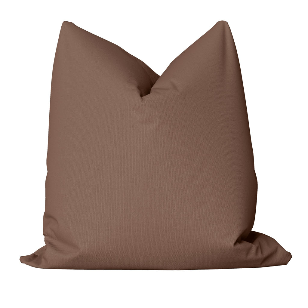 Essential Cotton Pillow Cover in Brown - Melissa Colson