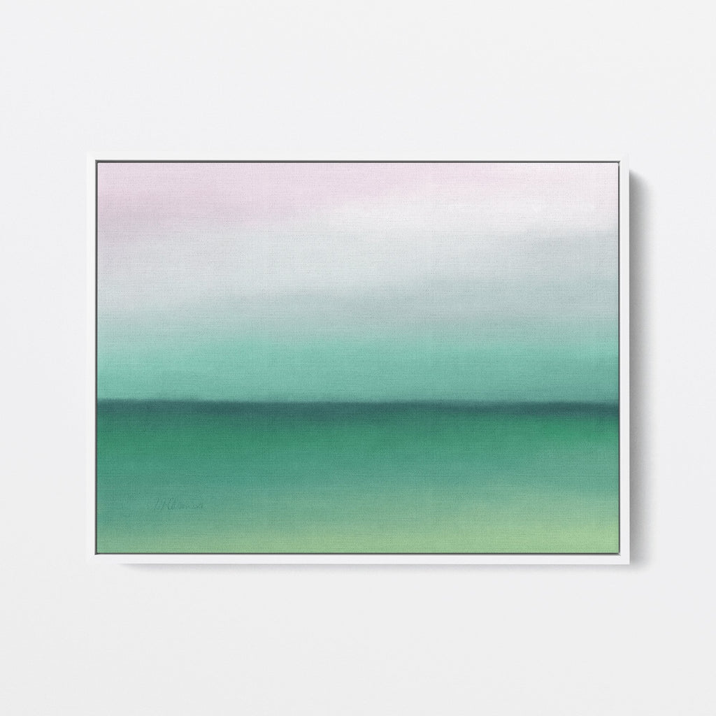 Infinite Possibilities in Happy Aqua Stretched Canvas Art Print - Melissa Colson