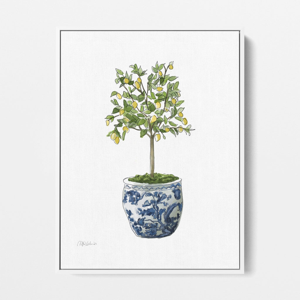 Lemon Tree Topiary II Stretched Canvas Art Print - Melissa Colson