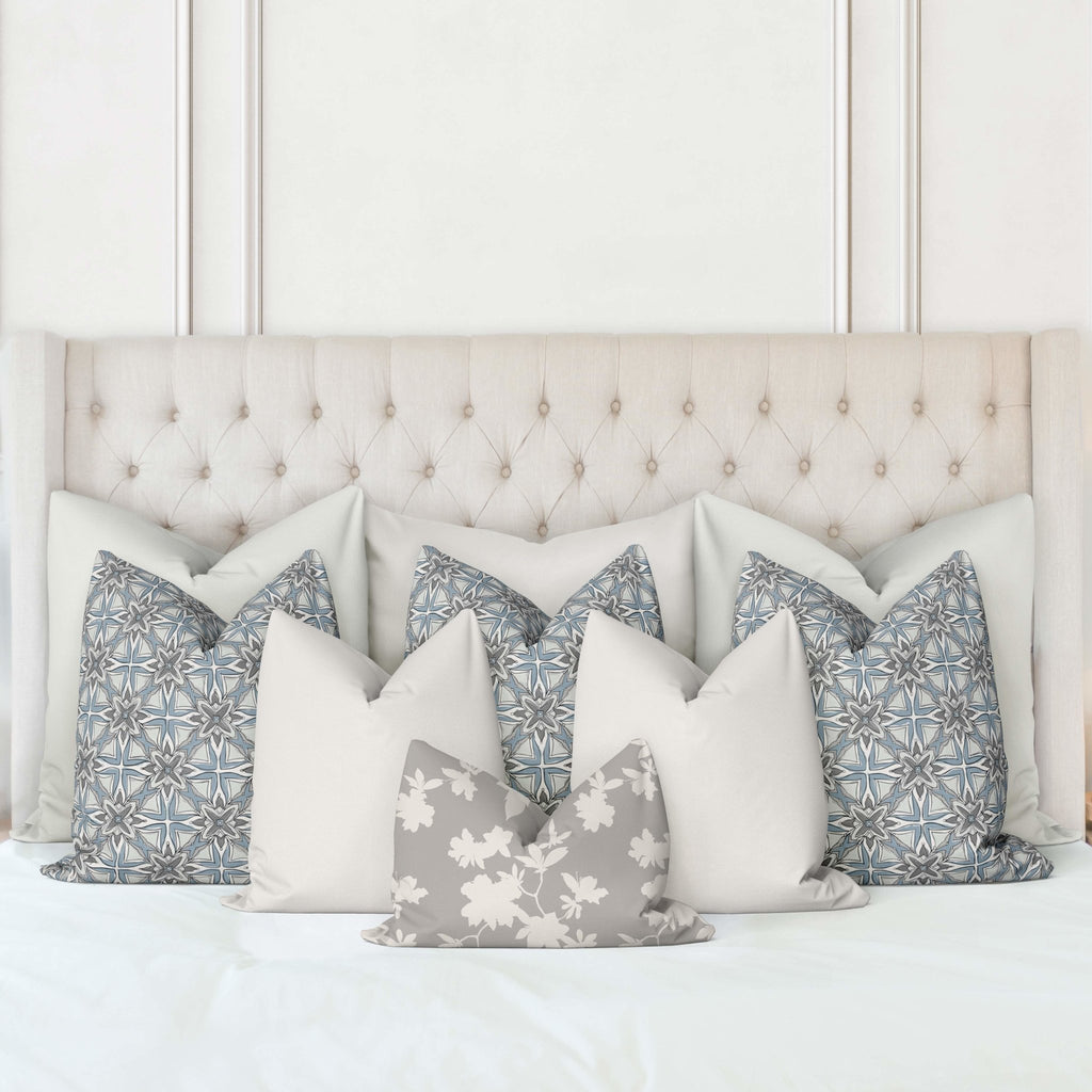 Mckenzie King Bed Pillow Cover Set in Wistful Gray - Melissa Colson