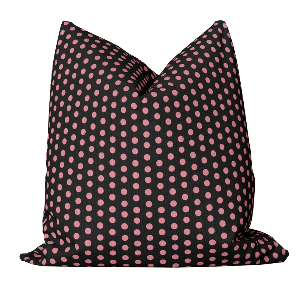 Splendid Dots Pillow Cover in Black - Melissa Colson