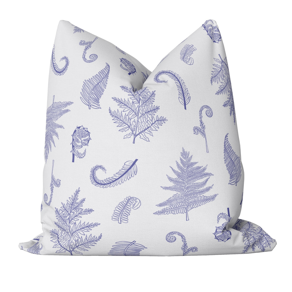 Woodland Ferns Pillow Cover in Very Peri - Melissa Colson