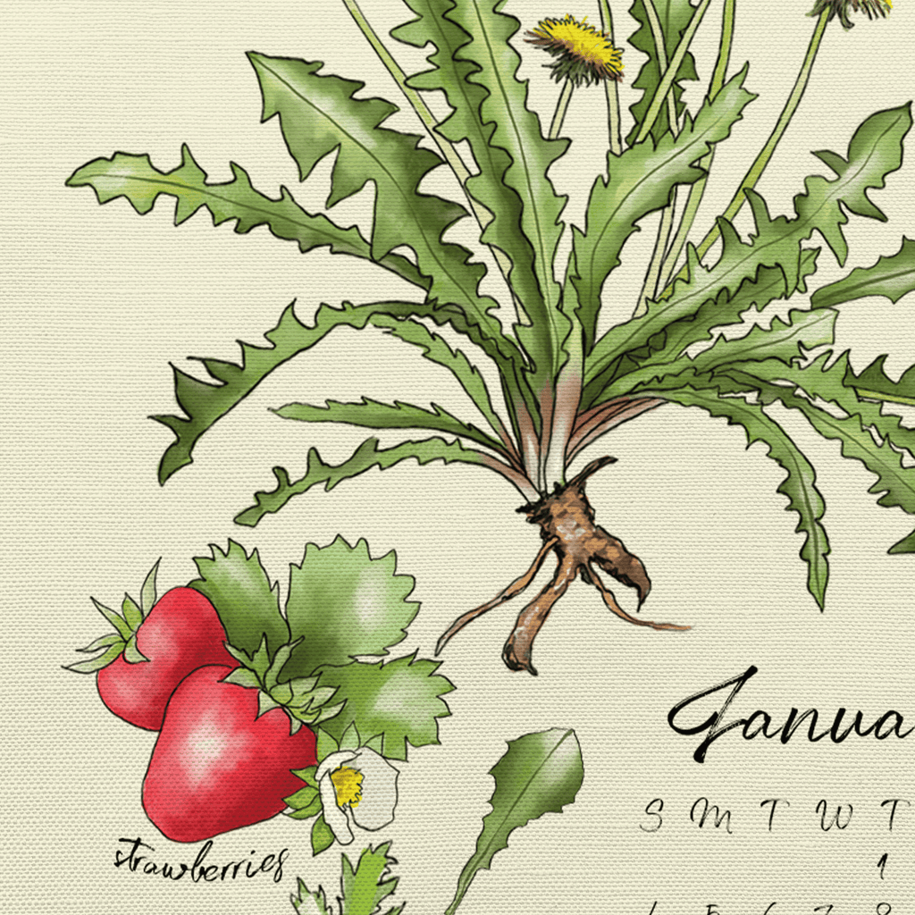 Food is Medicine Tea Towel Calendar - Melissa Colson