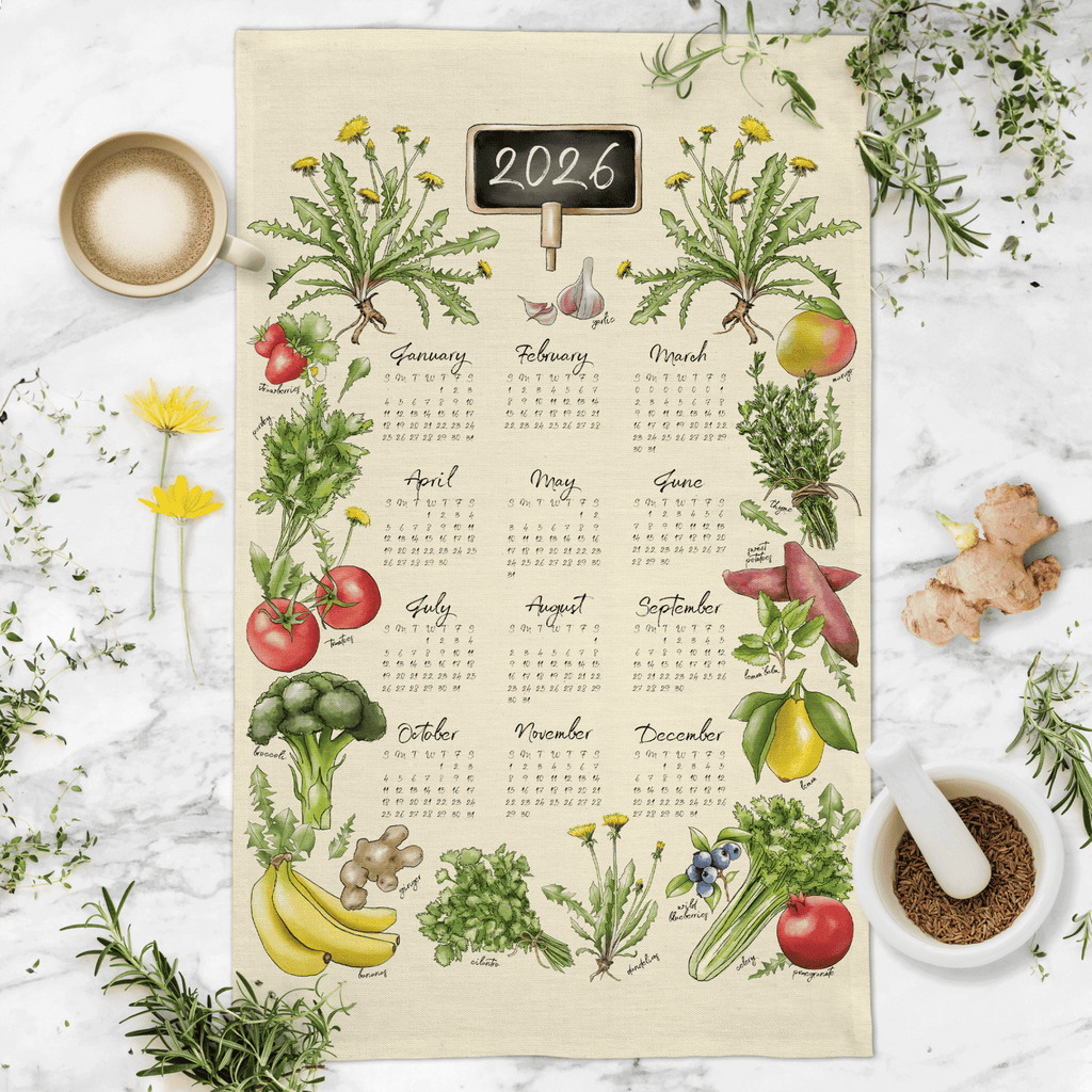 Food is Medicine Tea Towel Calendar - Melissa Colson