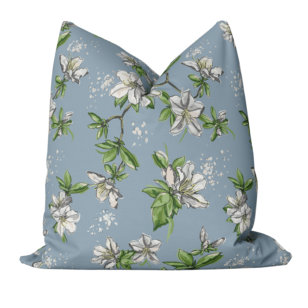Julia King Bed Pillow Cover Set in Wistful Blue