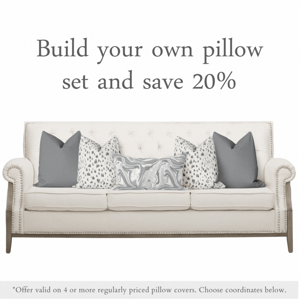Bandeau Pillow Cover in Ultimate Gray - Melissa Colson