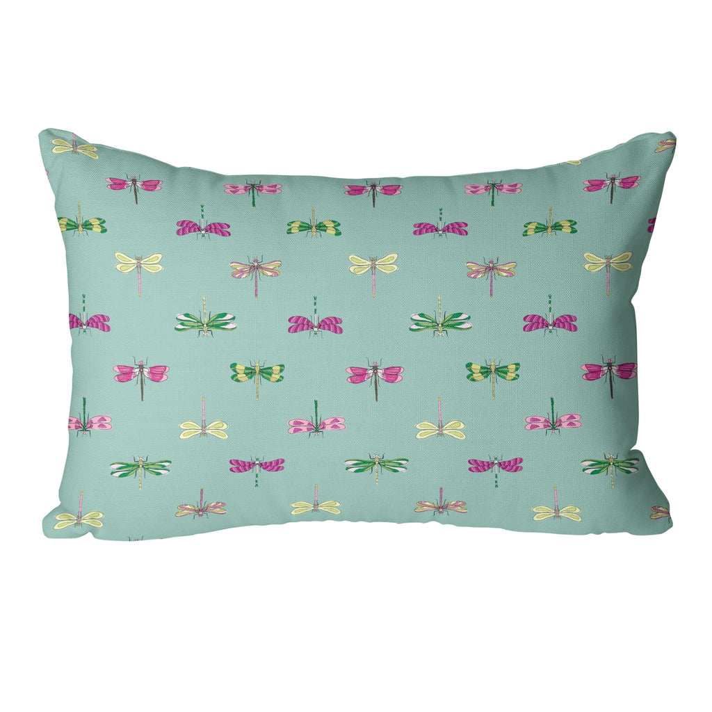 Born to Fly Pillow Cover in Happy Aqua - Melissa Colson