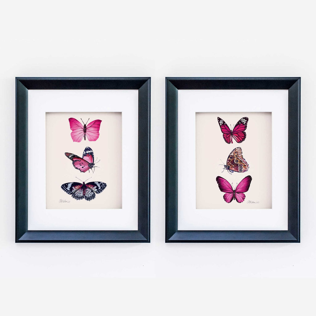 Butterflies (1 of 2) Watercolor Giclée Art Print - Melissa Colson