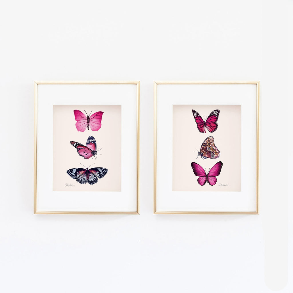 Butterflies (2 of 2) Watercolor Giclée Art Print - Melissa Colson