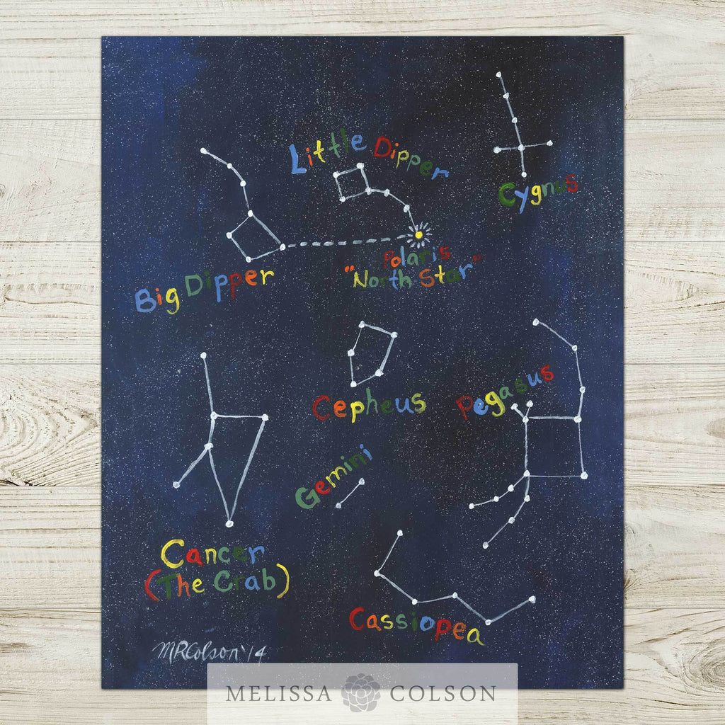 Constellations (part 2 of 2) Art Print - Melissa Colson