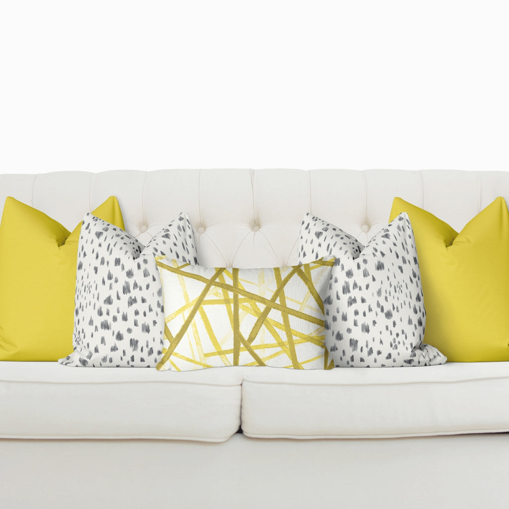Curated Sofa Pillow Set "Ava" in Illuminating - Melissa Colson