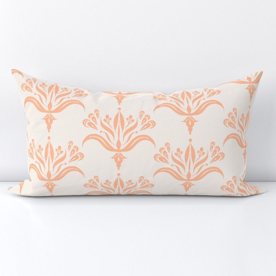 Emma Queen Bed Pillow Cover Set in Peach Fuzz - Melissa Colson