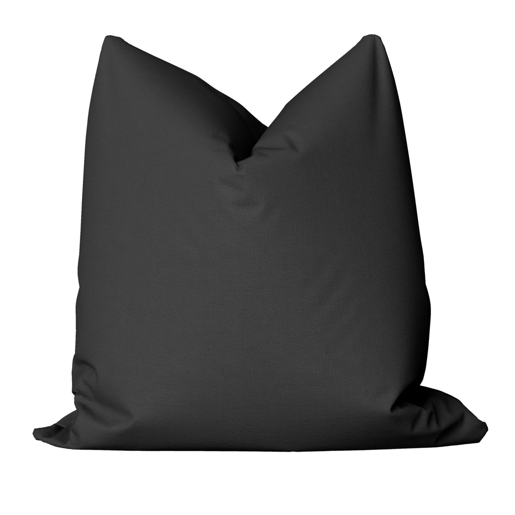 Essential Cotton Pillow Cover in Black - Melissa Colson