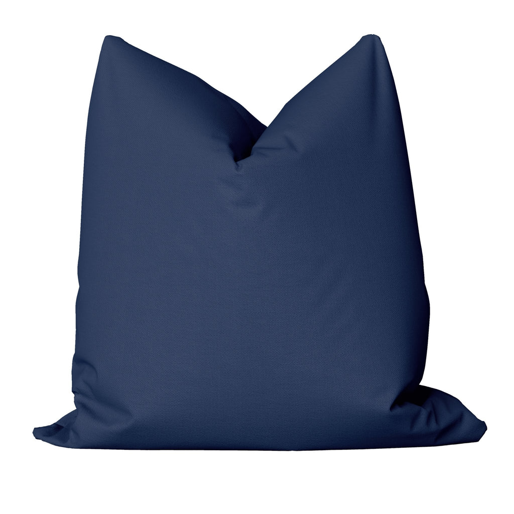 Essential Cotton Pillow Cover in Navy - Melissa Colson