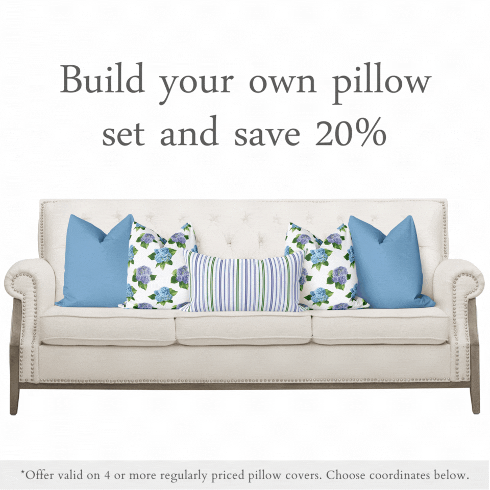 Essential Solid Pillow Cover in Leaf - Melissa Colson