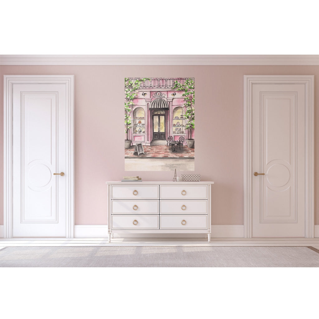 French Patisserie Peel and Stick Wall Mural - Melissa Colson