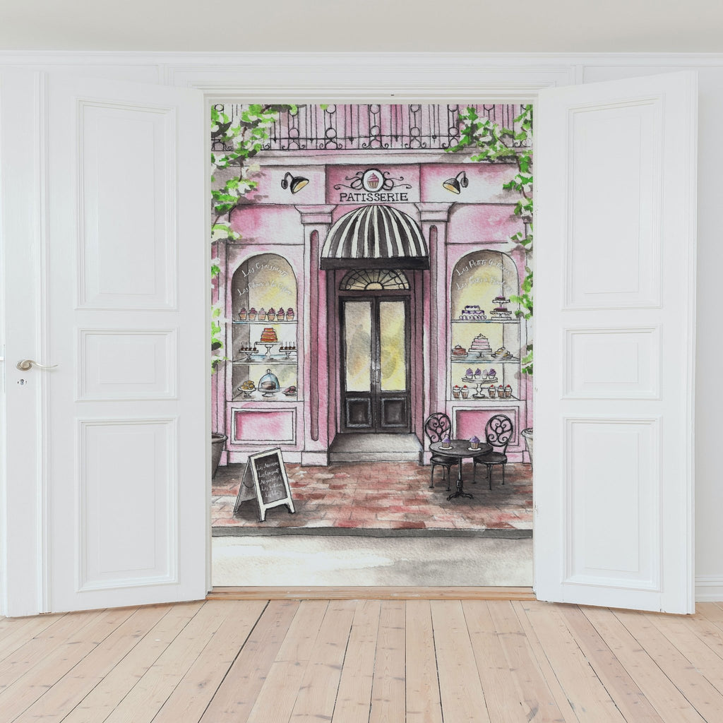French Patisserie Peel and Stick Wall Mural - Melissa Colson