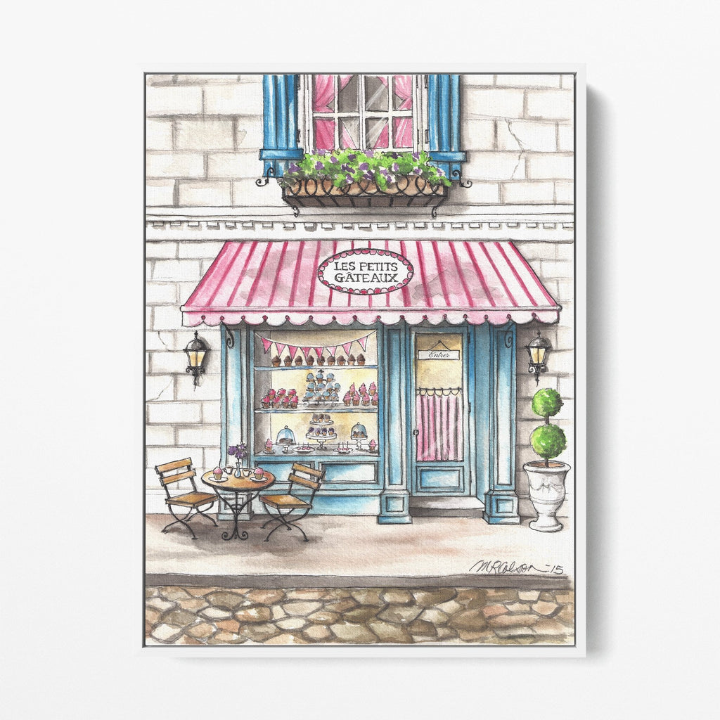 French Patisserie Stretched Canvas Art Print Set - Melissa Colson