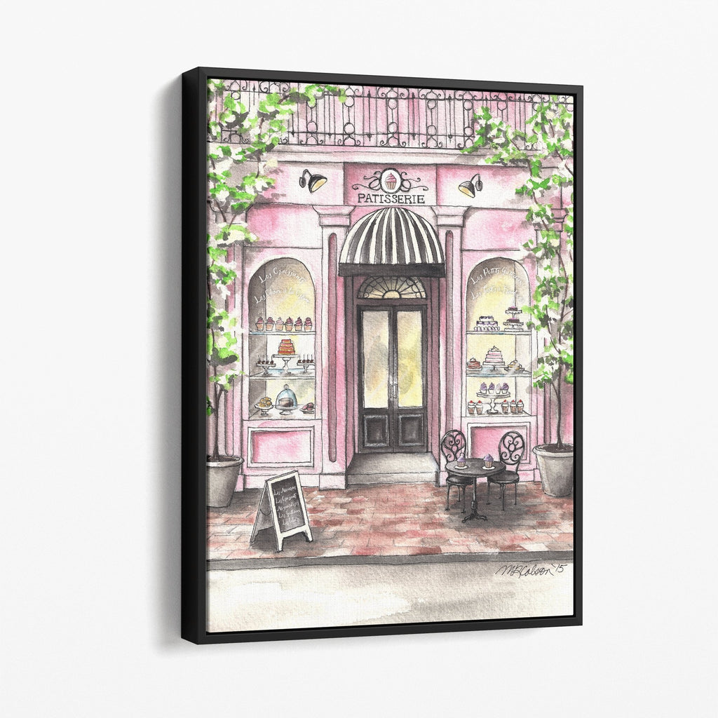 French Patisserie Stretched Canvas Art Print Set - Melissa Colson