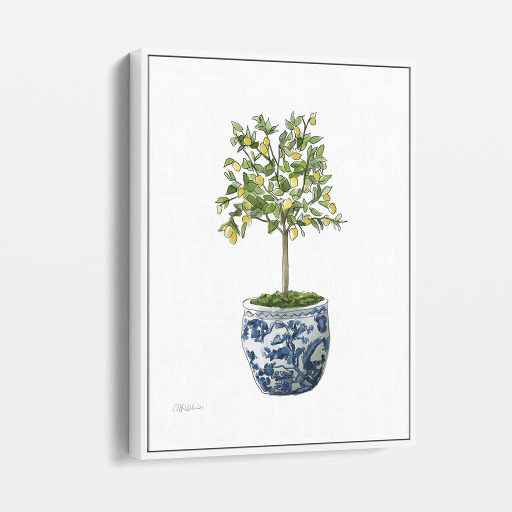 Lemon Tree Topiary II Stretched Canvas Art Print - Melissa Colson