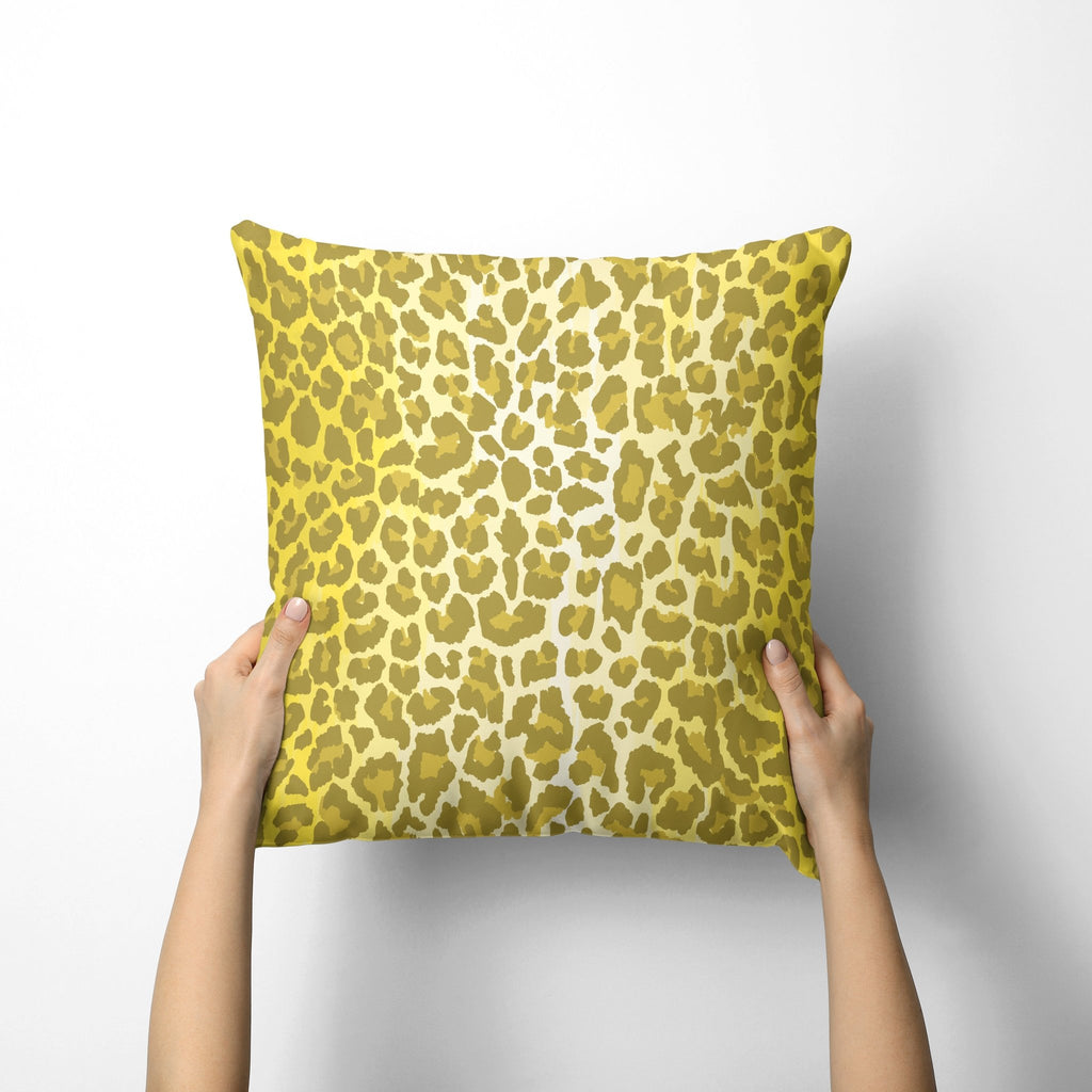 Leopard Print Pillow Cover in Illuminating - Melissa Colson