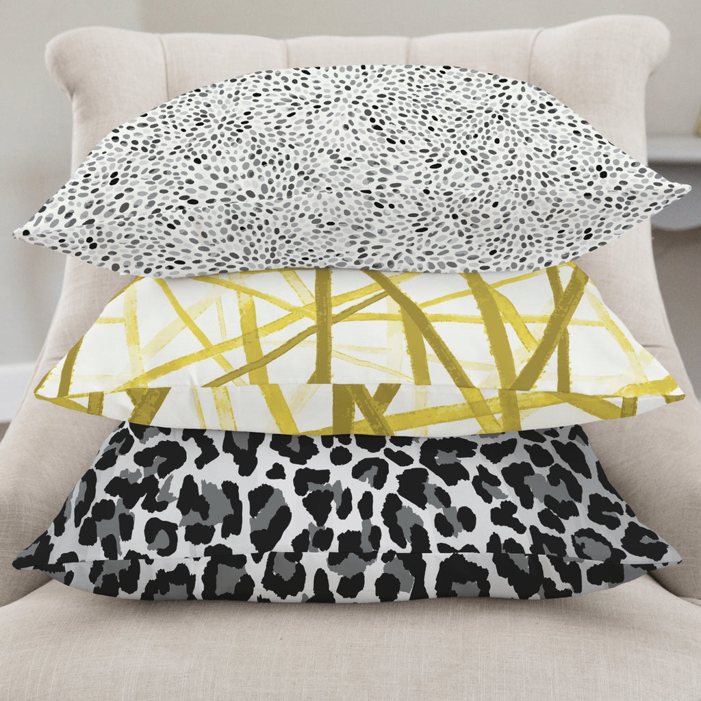 Leopard Print Pillow Cover in Ultimate Gray - Melissa Colson