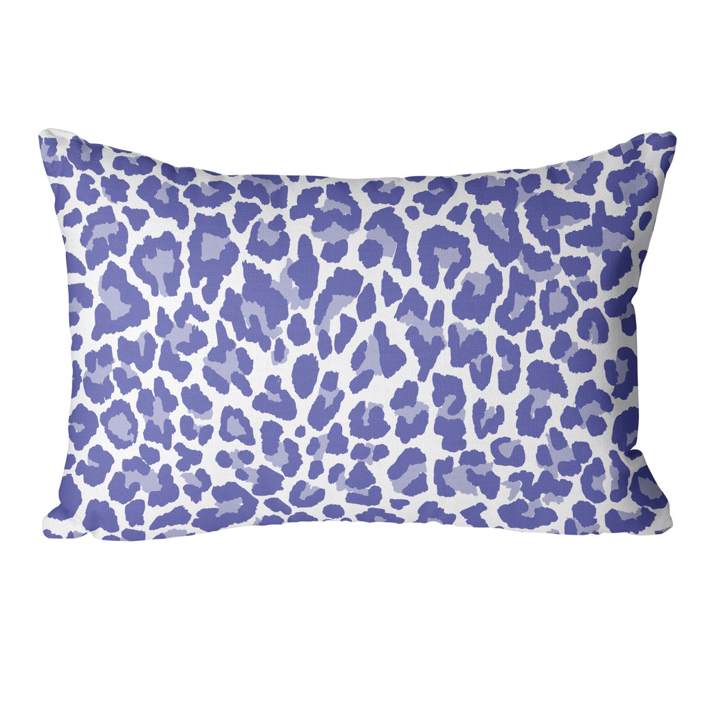 Leopard Print Pillow Cover in Very Peri - Melissa Colson