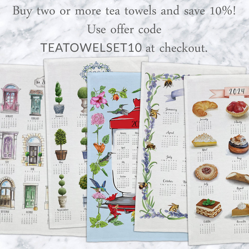 Life is Sweet Tea Towel Calendar - Melissa Colson