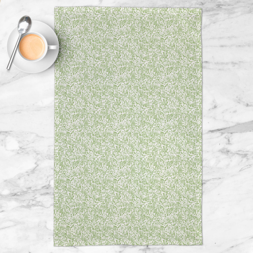 Light as a Feather Tea Towel in Wistful Green - Melissa Colson