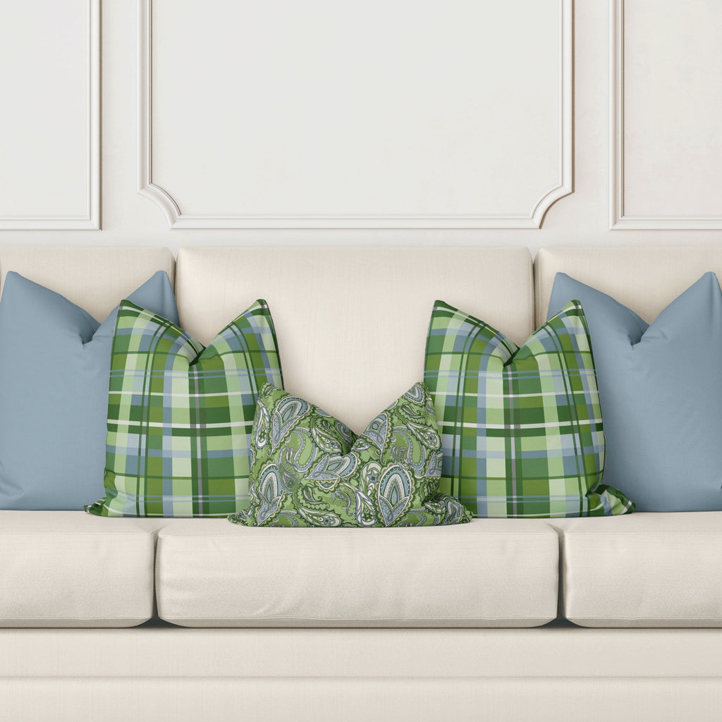 Lucy Sofa Pillow Cover Set in Wistful Green - Melissa Colson