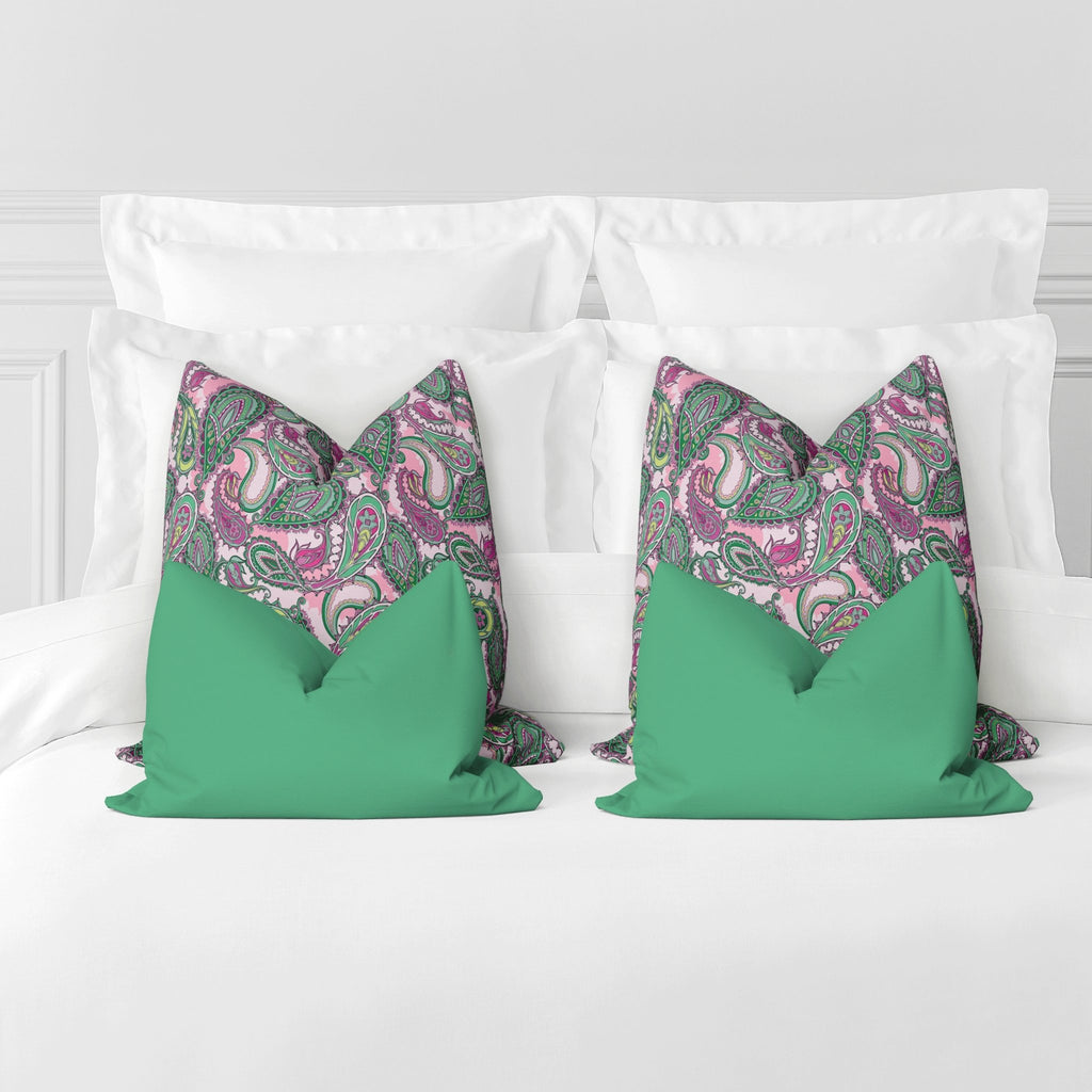Marlee Queen Bed Pillow Cover Set in Happy Fuchsia - Melissa Colson