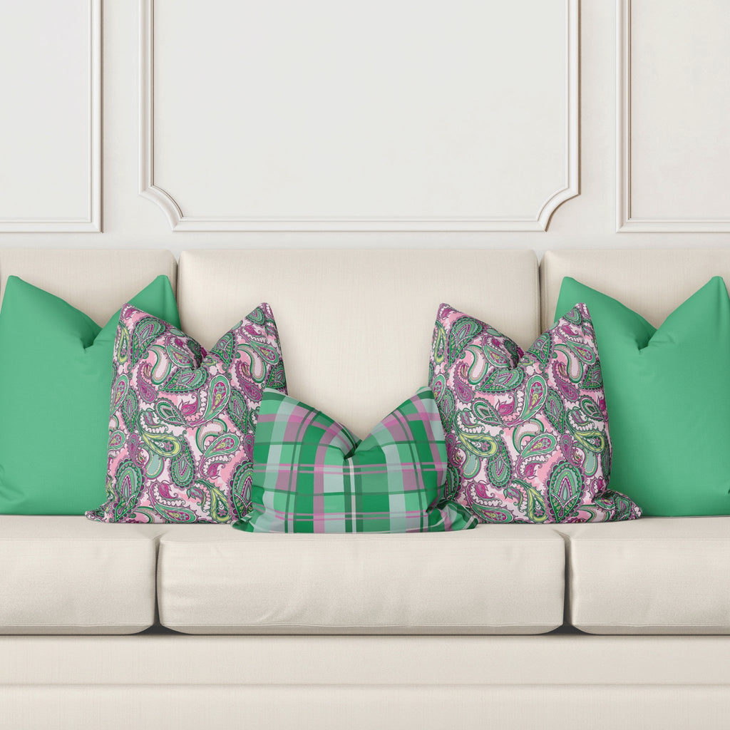 Marlee Sofa Pillow Cover Set in Happy Fuchsia - Melissa Colson