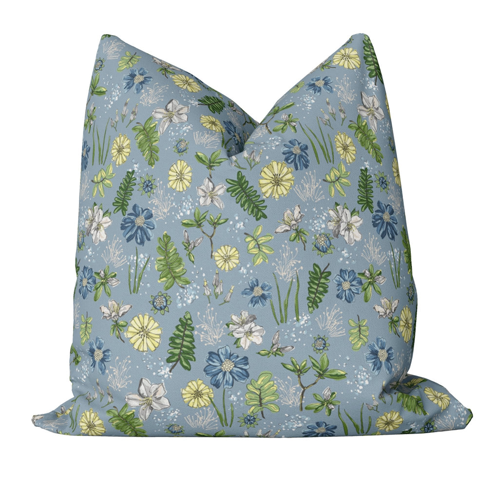 Mia Queen Bed Pillow Cover Set in Wistful Blue - Melissa Colson