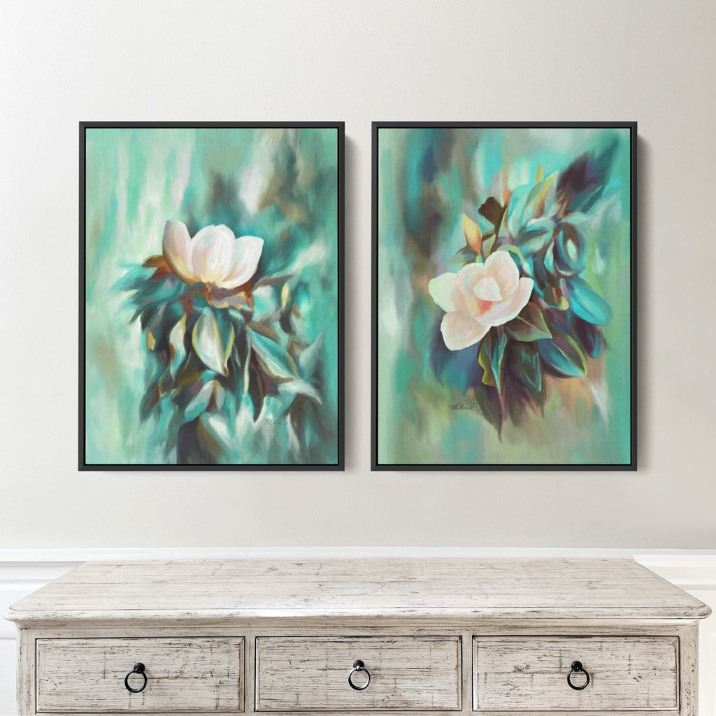Morning Magnolia Stretched Canvas Art Print Set - Melissa Colson