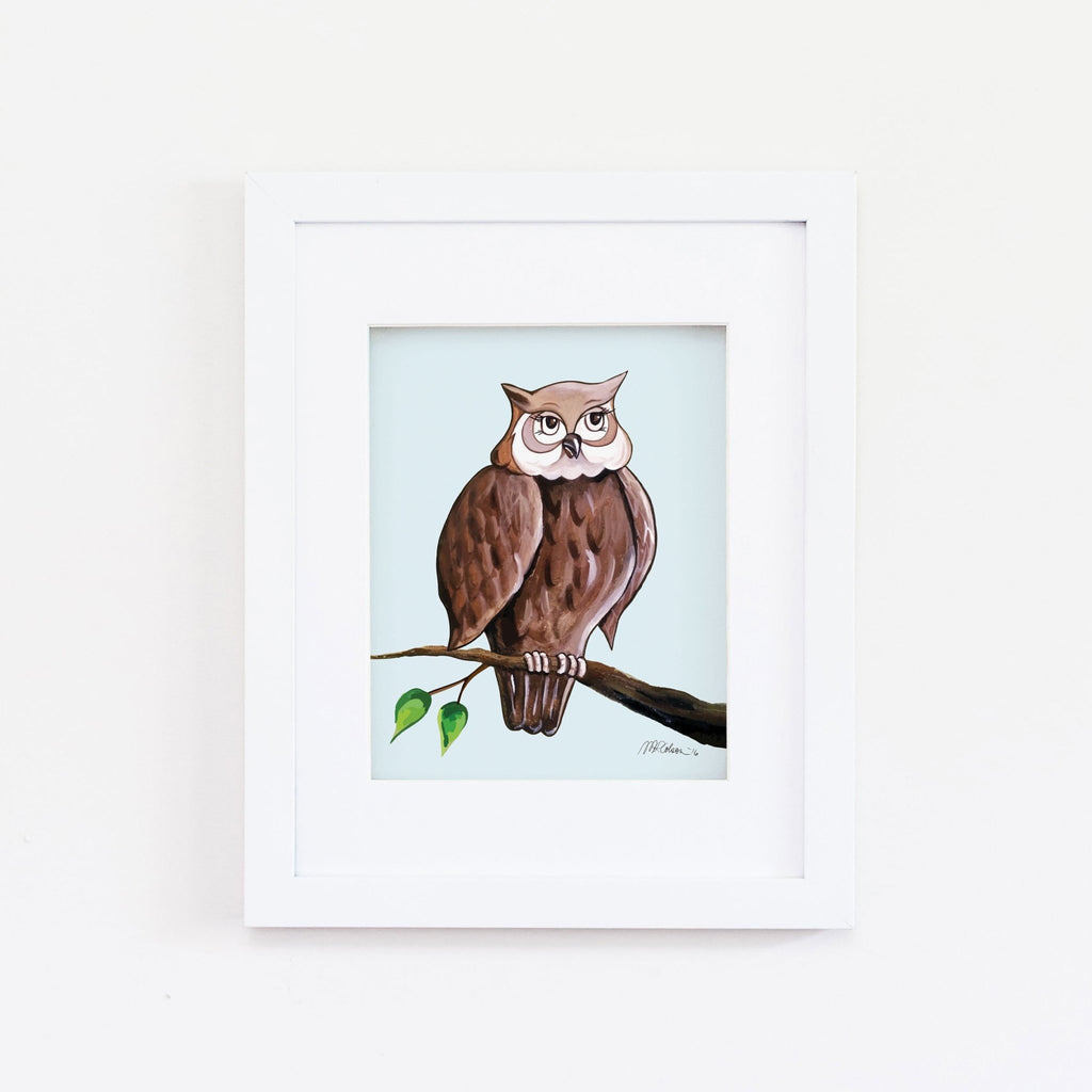 Olivia the Owl Giclée Art Print - Melissa Colson