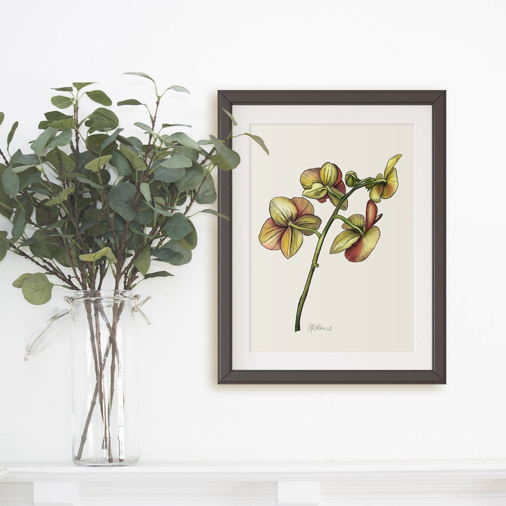 Orchid Giclée Watercolor Art Print - Melissa Colson