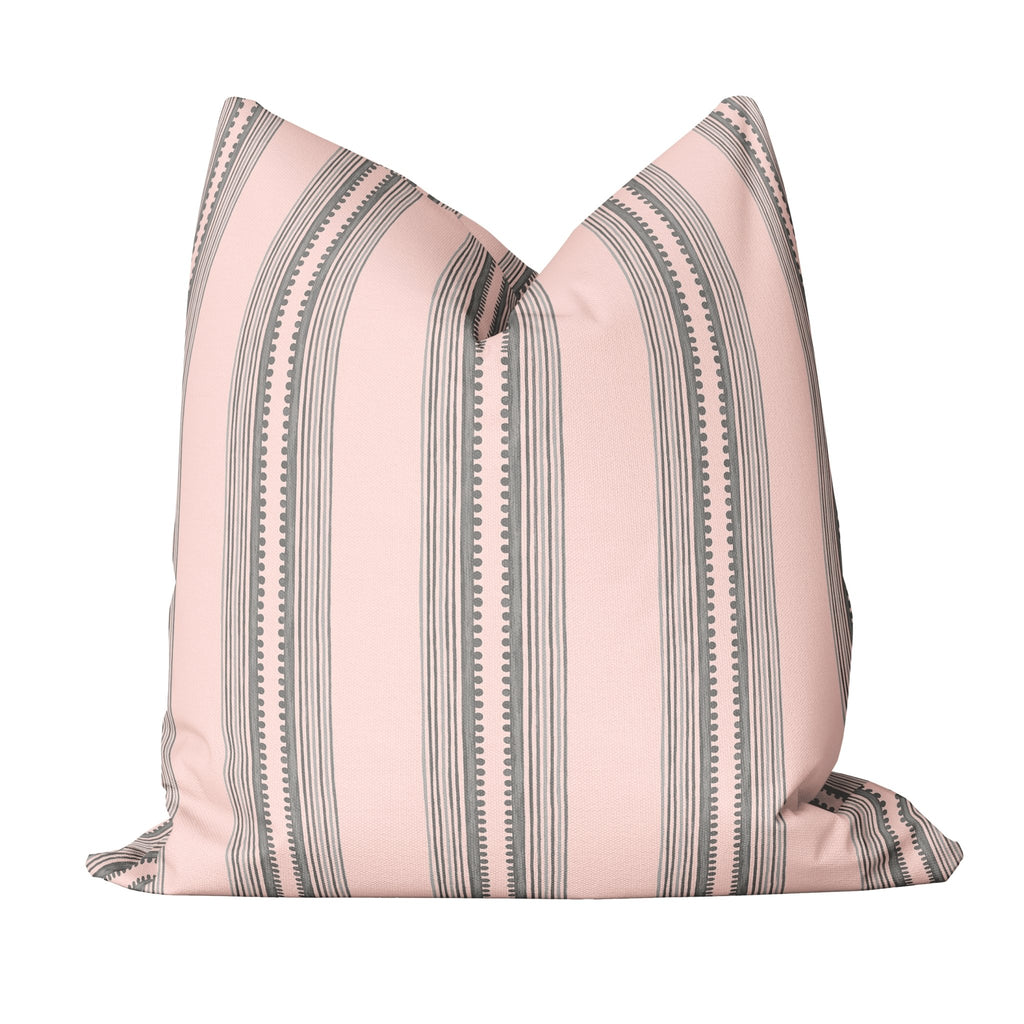 Sarah King Bed Pillow Cover Set in Charming Pink - Melissa Colson