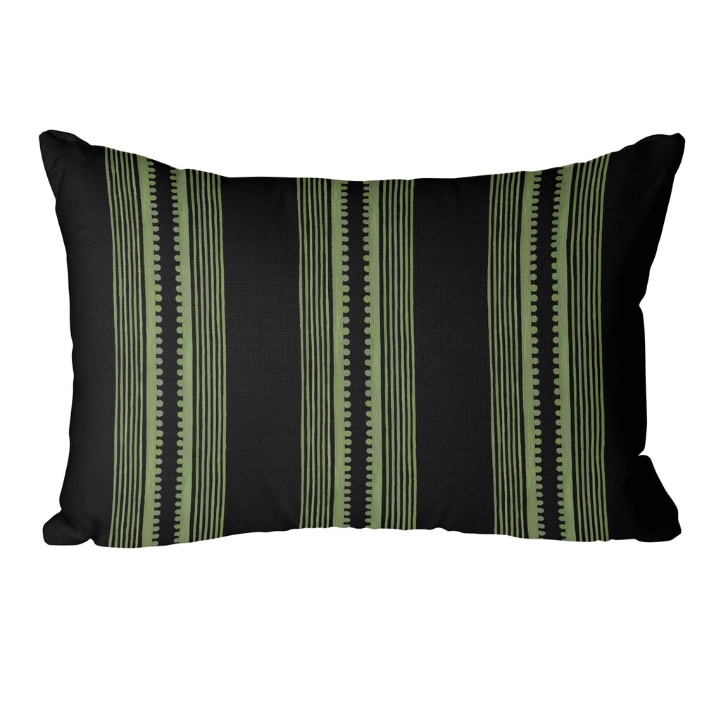 Sophisticated Stripe Pillow Cover in Black - Melissa Colson