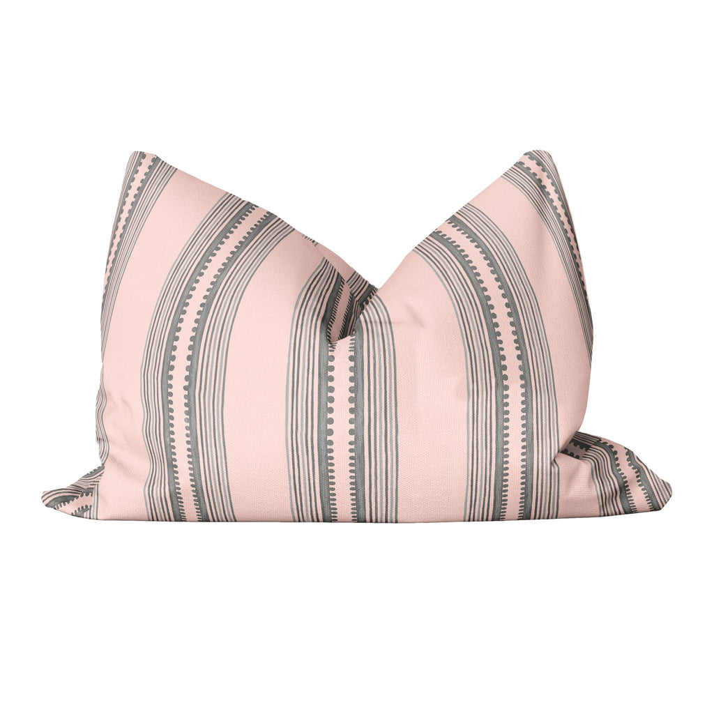 Sophisticated Stripe Pillow Cover in Charming Pink - Melissa Colson