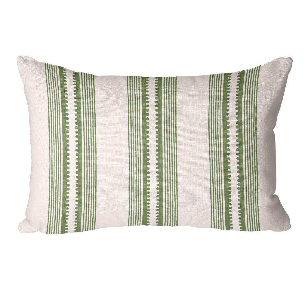 Sophisticated Stripe Pillow Cover in Green - Melissa Colson