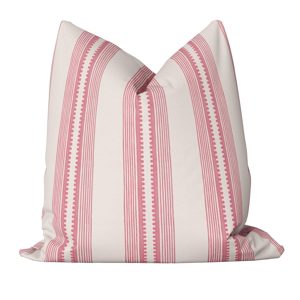 Sophisticated Stripe Pillow Cover in Pink - Melissa Colson