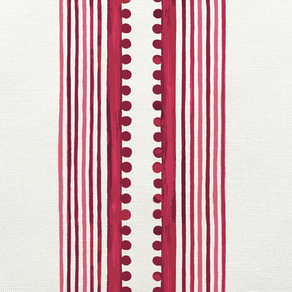 Sophisticated Stripe Tea Towel in Viva Magenta - Melissa Colson