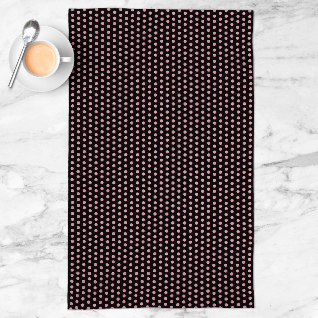 Splendid Dots Tea Towel in Black - Melissa Colson
