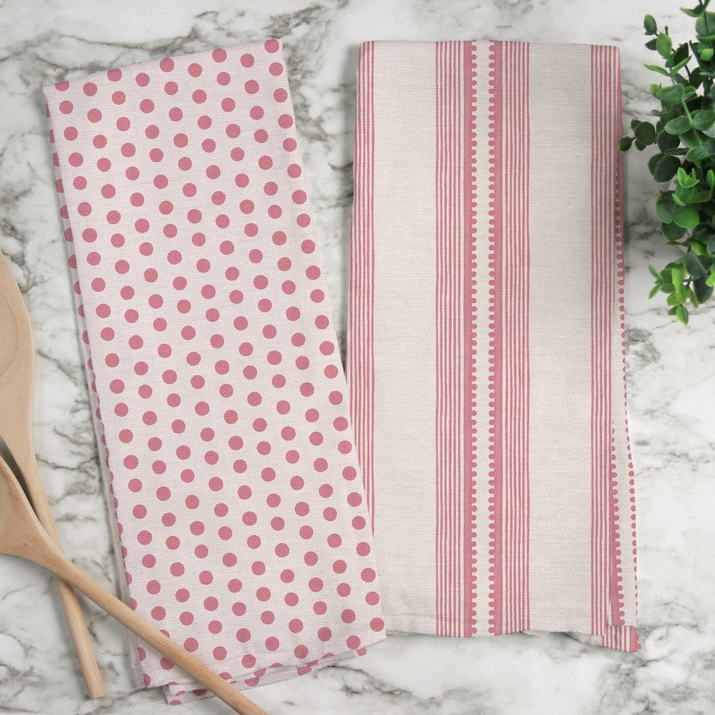 Splendid Dots Tea Towel in Blush - Melissa Colson