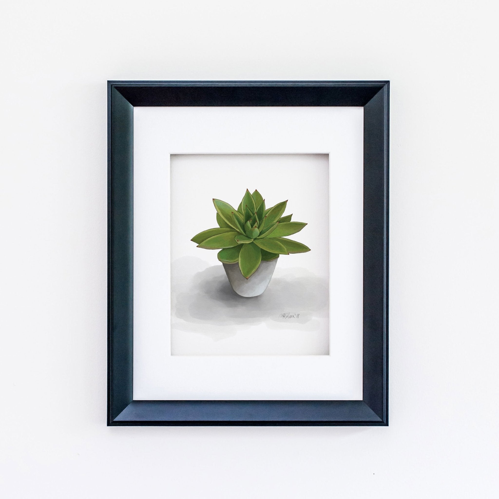 watercolor succulent print Melissa Colson Succulent Giclée Watercolor Art Print
