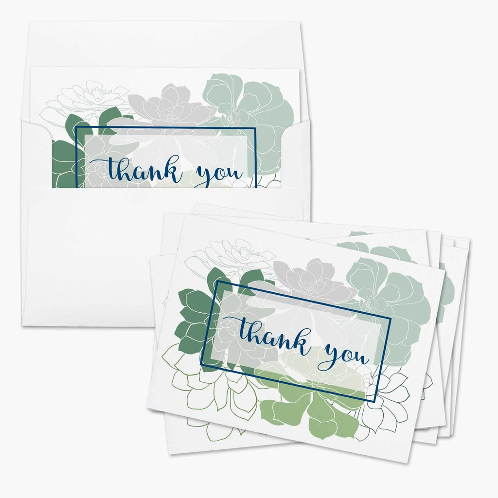 Succulents Thank You Card - Melissa Colson