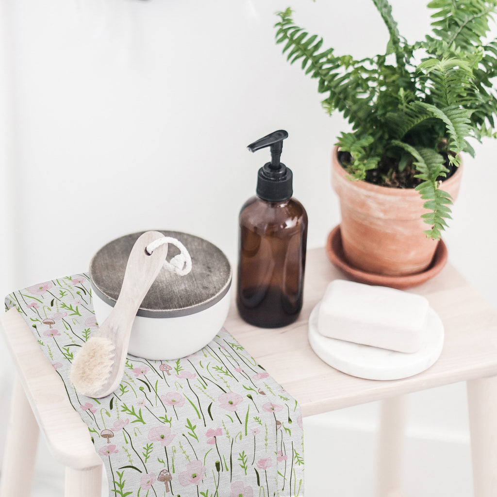 Wonder Floral Tea Towel in Cloud White - Melissa Colson