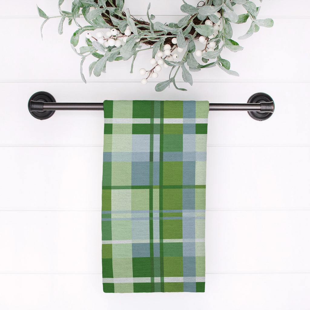 Woven Together Tea Towel in Wistful Green - Melissa Colson